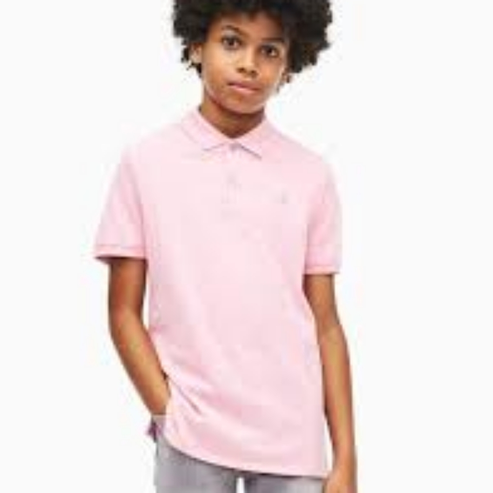 Ralph lauren pink collar shirt